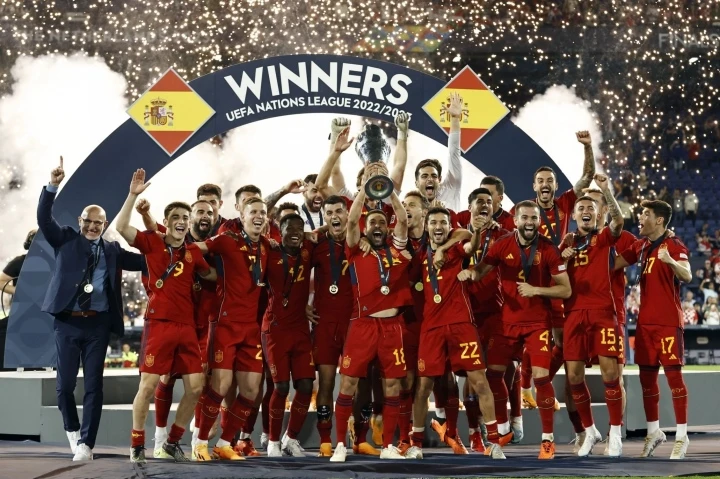 Đội tuyển Tây Ban Nha vô địch Nations League.