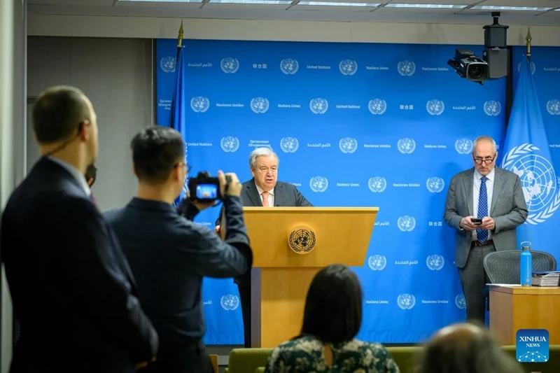 Tổng thư ký Liên hợp quốc Antonio Guterres . (Ảnh: Xinhua)
