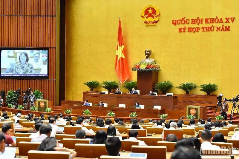 Quang cảnh phiên họp của Quốc hội ngày 9/6/2023.