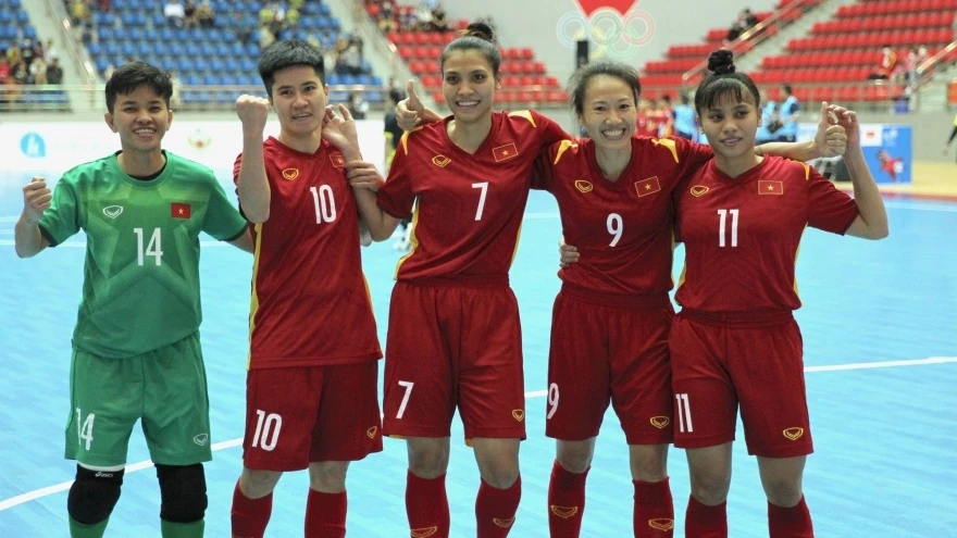 ĐT Futsal nữ Việt Nam từng giành HCB SEA Games 31 trên sân nhà.
