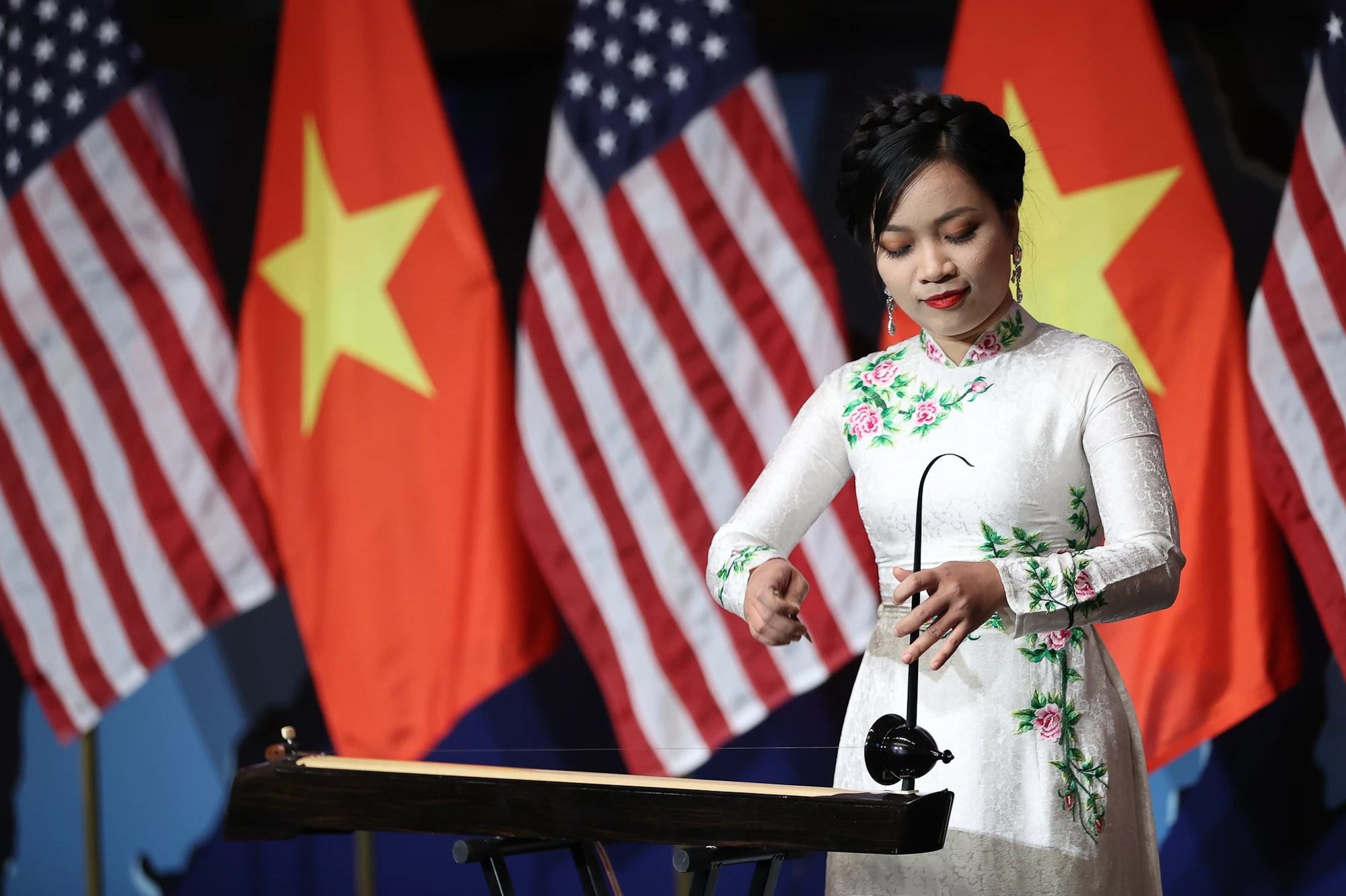 Các tiết mục văn nghệ tại lễ kỷ niệm 78 năm Quốc khánh Việt Nam và chào mừng quan hệ Đối tác Chiến lược toàn diện Việt Nam-Hoa Kỳ.