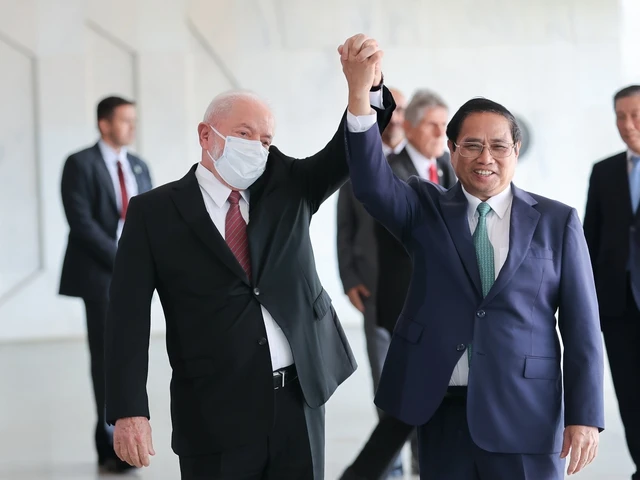 Tổng thống Brazil Luiz Inacio Lula da Silva và Thủ tướng Phạm Minh Chính.