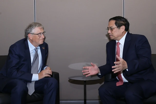 Thủ tướng Phạm Minh Chính đã tiếp ông Bill Gates, nhà sáng lập, Chủ tịch tập đoàn Microsoft, đồng thời là nhà sáng lập và Chủ tịch Quỹ Gates.