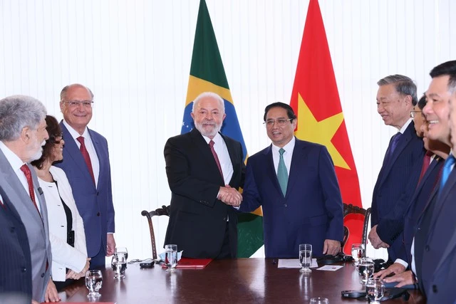Tổng thống Brazil Lula da Silva đã tổ chức đón tiếp Thủ tướng Phạm Minh Chính và Đoàn đại biểu cấp cao nước ta trọng thị, chu đáo, thân tình, ấm áp.