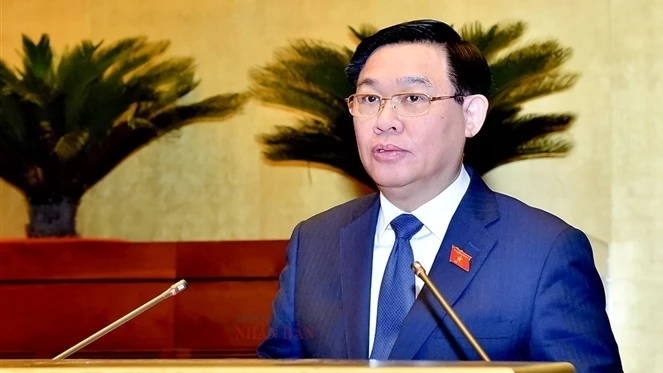 Chủ tịch Quốc hội Vương Đình Huệ có bài phát biểu khai mạc quan trọng tại phiên khai mạc.