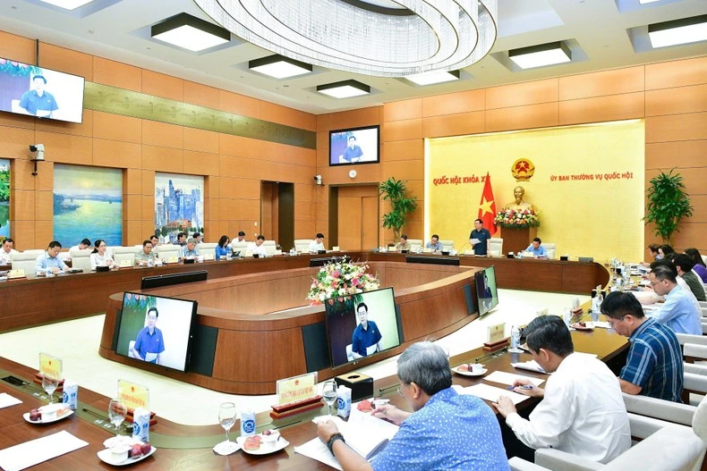 Quang cảnh cuộc họp tại Nhà Quốc hội.