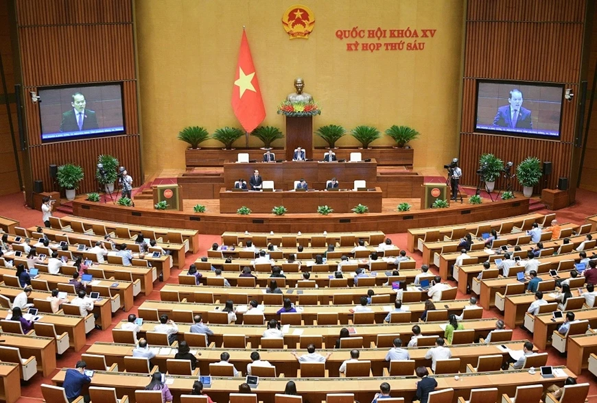 Quang cảnh phiên họp Quốc hội ngày 26/10.