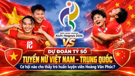 Dự đoán tỷ số tuyển nữ Việt Nam - Trung Quốc: Cơ hội nào cho thầy trò huấn luyện viên Hoàng Văn Phúc?