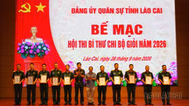 Bộ Chỉ huy Quân sự tỉnh Lào Cai tổ chức thành công Hội thi Bí thư chi bộ giỏi năm 2026