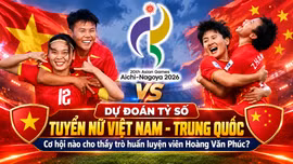 Dự đoán tỷ số tuyển nữ Việt Nam - Trung Quốc: Cơ hội nào cho thầy trò huấn luyện viên Hoàng Văn Phúc?