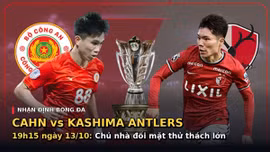 Nhận định bóng đá CAHN vs Kashima Antlers, 19h15 ngày 13/10: Chủ nhà đối mặt thử thách lớn