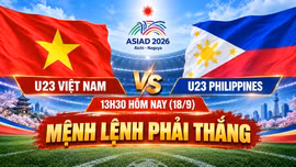 Nhận định U23 Việt Nam vs U23 Philippines 13 giờ 30 hôm nay (18/9): Mệnh lệnh 3 điểm