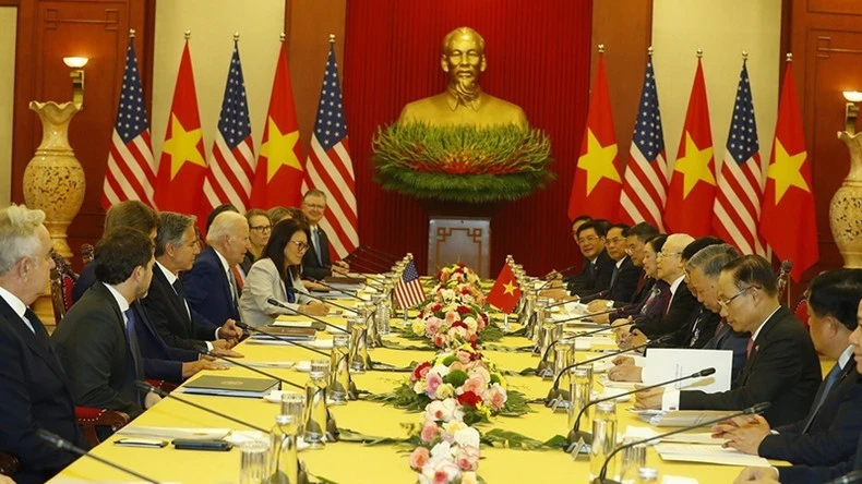 Tổng thống Hoa Kỳ Joe Biden nhấn mạnh chuyến thăm của ông tới Việt Nam có ý nghĩa lịch sử không chỉ đối với quan hệ hai nước, mà đối với khu vực Ấn Độ Dương-Thái Bình Dương và thế giới.