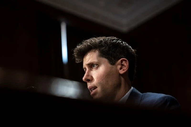CEO của OpenAI Sam Altman trong một phiên điều trần trước Thượng viện Mỹ.