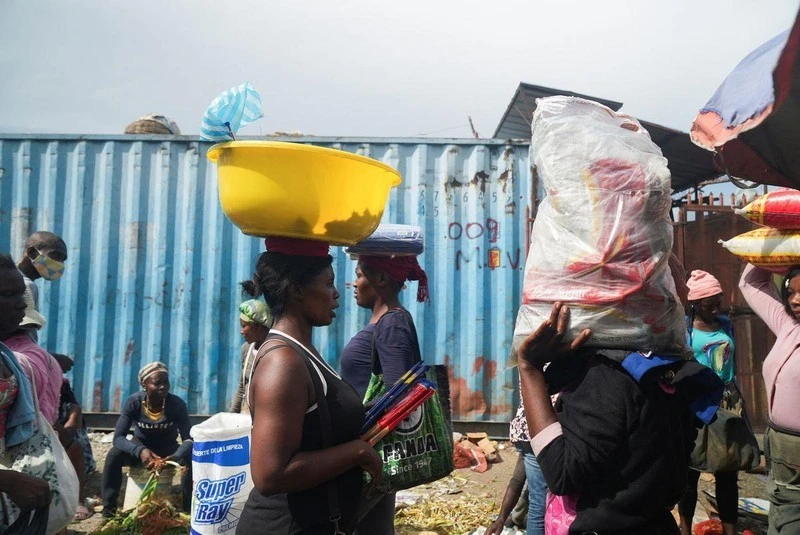 Một khu chợ tại thủ đô Port-au-Prince của Haiti, ngày 17/9/2022.