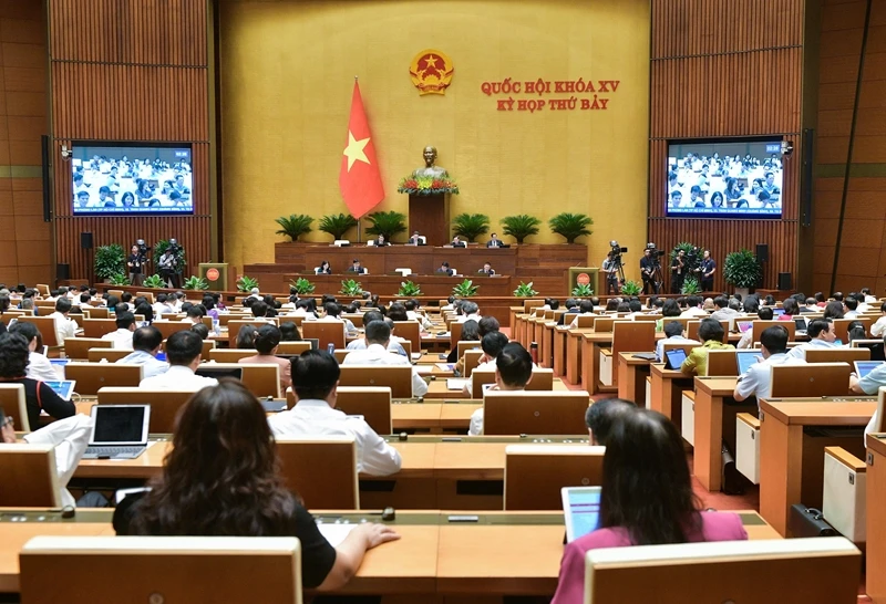Quang cảnh phiên họp chiều 29/5.