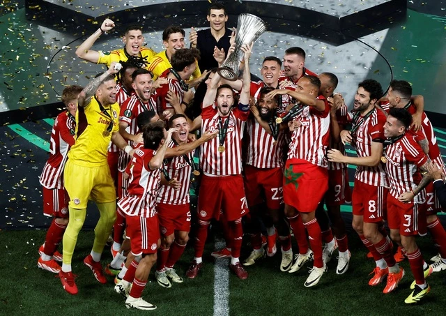 Olympiakos là đội bóng Hy Lạp đầu tiên đăng quang Cúp châu Âu.