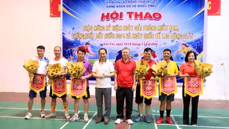 Khai mạc Hội thi thể dục thể thao công đoàn Bảo hiểm xã hội tỉnh năm 2026