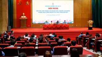 Hội nghị tiếp xúc, đối thoại với đoàn viên, người lao động tại các khu công nghiệp