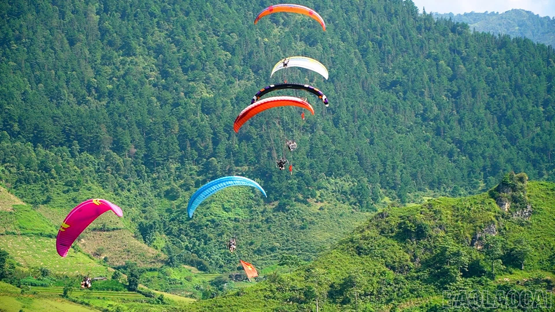 Thung lũng Tú Lệ với vẻ đẹp nên thơ của mùa lúa chín.