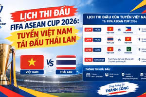 Lịch thi đấu FIFA ASEAN Cup 2026: Tuyển Việt Nam tái đấu Thái Lan