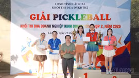 Bế mạc Giải Pickleball chào mừng thành công Đại hội Hiệp hội Doanh nghiệp tỉnh Lào Cai