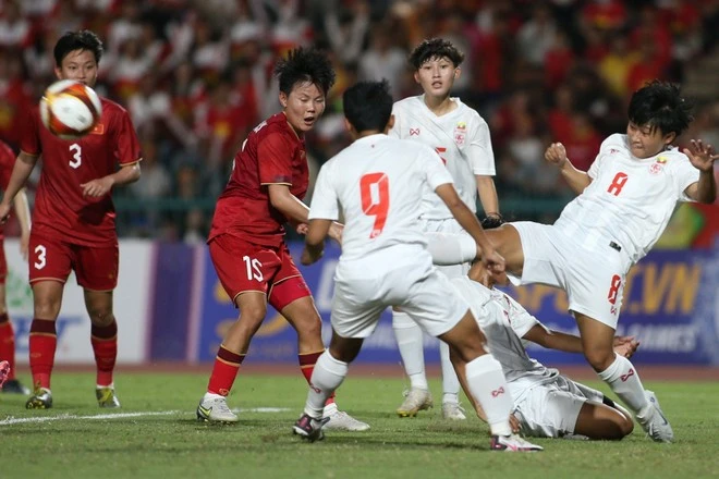 Myanmar nỗ lực làm khó tuyển nữ Việt Nam nhưng bất thành