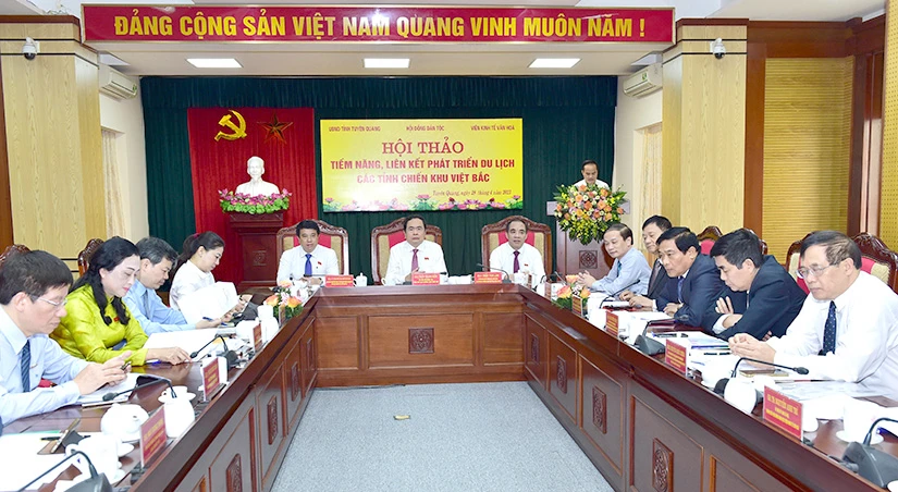 Hội thảo “Tiềm năng, nguồn lực và hiện trạng liên kết phát triển du lịch các tỉnh Chiến khu Việt Bắc" tổ chức tại tỉnh Tuyên Quang vào tháng 4 – 2023