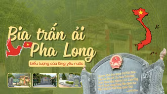 Bia trấn ải Pha Long - biểu tượng của lòng yêu nước