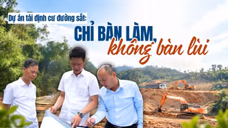 Xây dựng khu tái định cư phục vụ Dự án đường sắt: Chỉ bàn làm, không bàn lùi