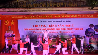 Hợp Thành tổ chức chương trình văn nghệ chào mừng sự kiện công bố thành lập xã 