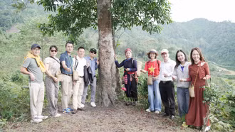 Khảo sát cung đường du lịch ruộng bậc thang, trải nghiệm hái chè tại xã Bản Liền