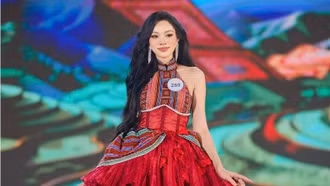 Trần Huyền Anh - cô sinh viên cơ điện tại cuộc thi Hoa hậu Du lịch Việt Nam