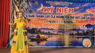 Câu lạc bộ Người yêu thơ Việt tỉnh Lào Cai kỷ niệm 9 năm thành lập