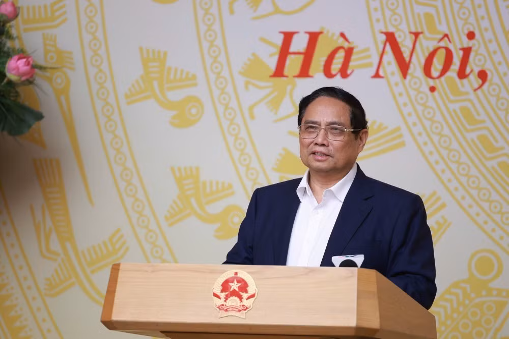 Thủ tướng Phạm Minh Chính phát biểu tại hội nghị.