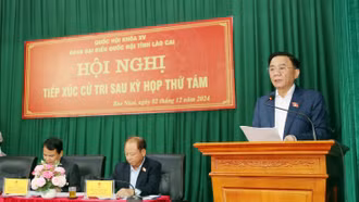Đoàn Đại biểu Quốc hội tỉnh tiếp xúc cử tri huyện Bắc Hà sau Kỳ họp thứ 8, Quốc hội khóa XV.