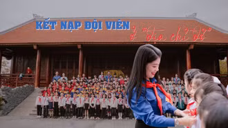 Kết nạp đội viên ở "địa chỉ đỏ"