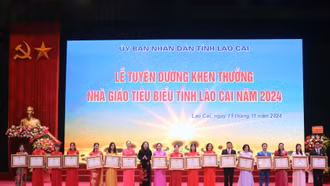 Tuyên dương, khen thưởng nhà giáo tiêu biểu tỉnh Lào Cai