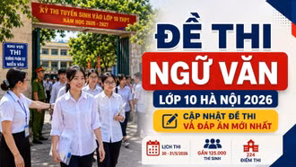 Đề thi, đáp án môn Ngữ văn lớp 10 Hà Nội 2026 mới nhất