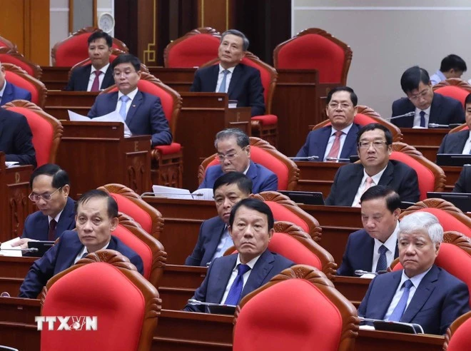 Các đại biểu dự Hội nghị lần thứ mười ba, Ban Chấp hành Trung ương Đảng khóa XIII.