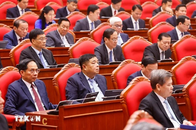 Các đại biểu dự Hội nghị lần thứ mười ba, Ban Chấp hành Trung ương Đảng khóa XIII.