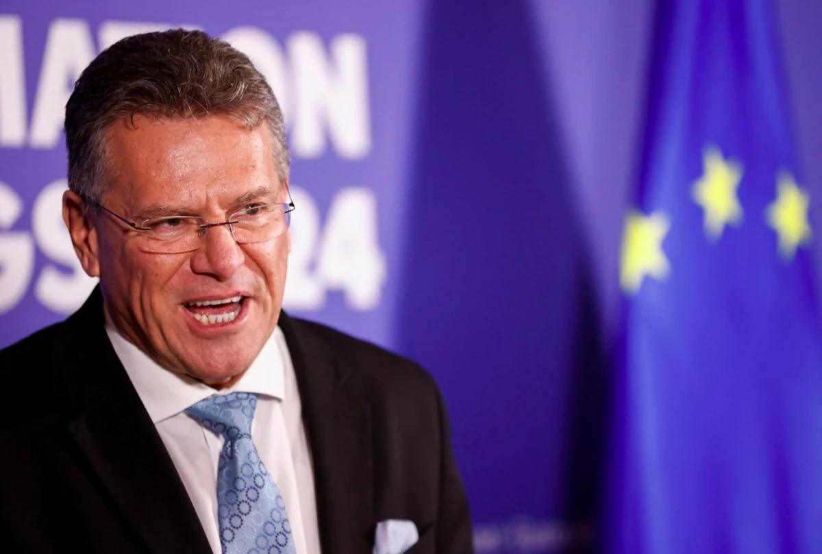 Ủy viên Thương mại Liên minh châu Âu (EU) Maros Sefcovic.