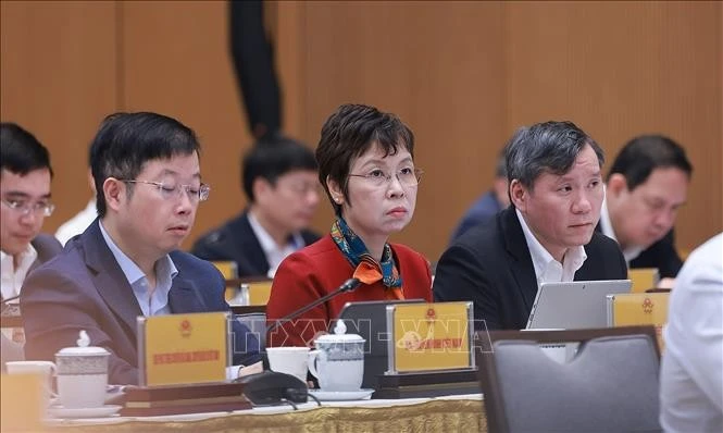 Các đại biểu tham dự phiên họp lần thứ năm của BCĐ của Chính phủ về phát triển khoa học, công nghệ, đổi mới sáng tạo, chuyển đổi số và Đề án 06.