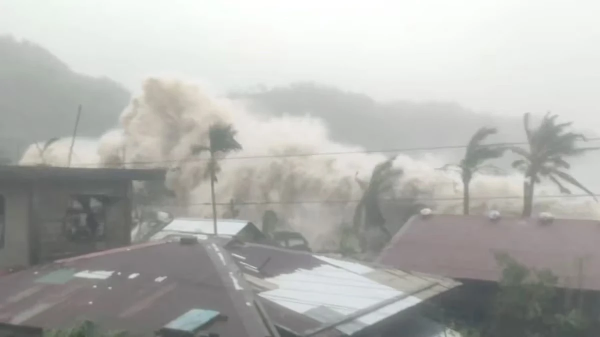 Siêu bão Fung-wong gây ra tại Sicilia, Gigmoto, Catanduanes, Philippines, ngày 9/11/2025.