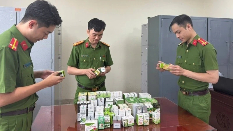 Công an Thanh Hóa triệt phá đường dây sản xuất, buôn bán thực phẩm chức năng giả.