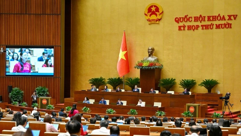 Quang cảnh Quốc hội chiều ngày 30/10.