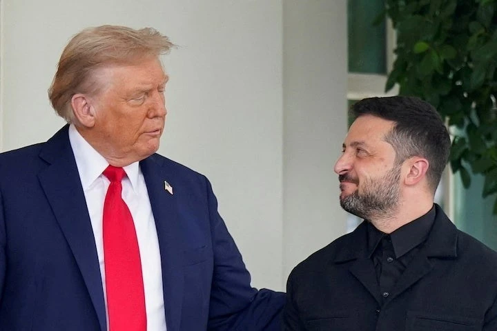 Tổng thống Mỹ Donald Trump và Tổng thống Ukraine Volodymyr Zelensky.