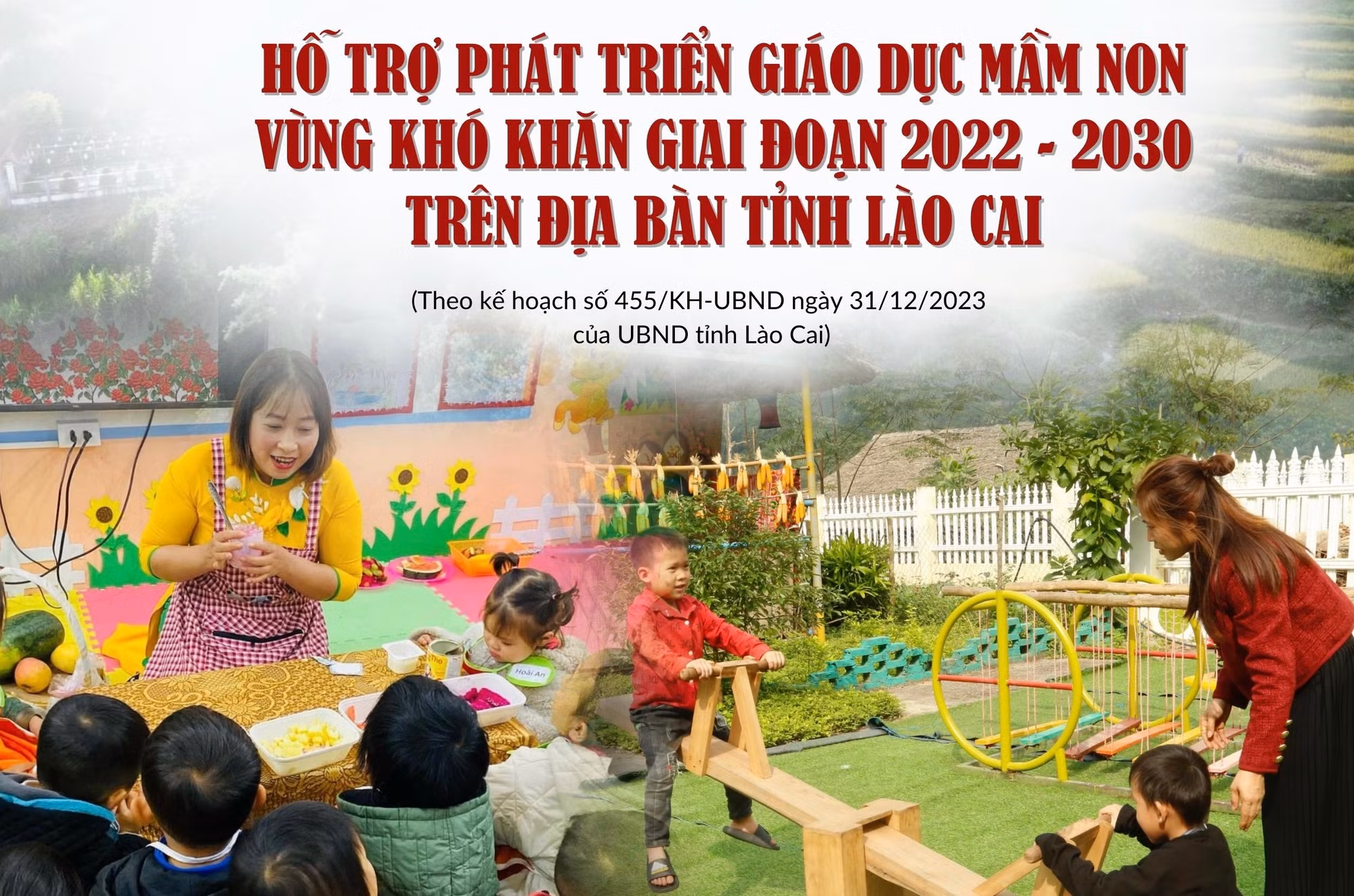[Infographic] Hỗ trợ phát triển giáo dục mầm non vùng khó khăn giai đoạn 2022 - 2030
