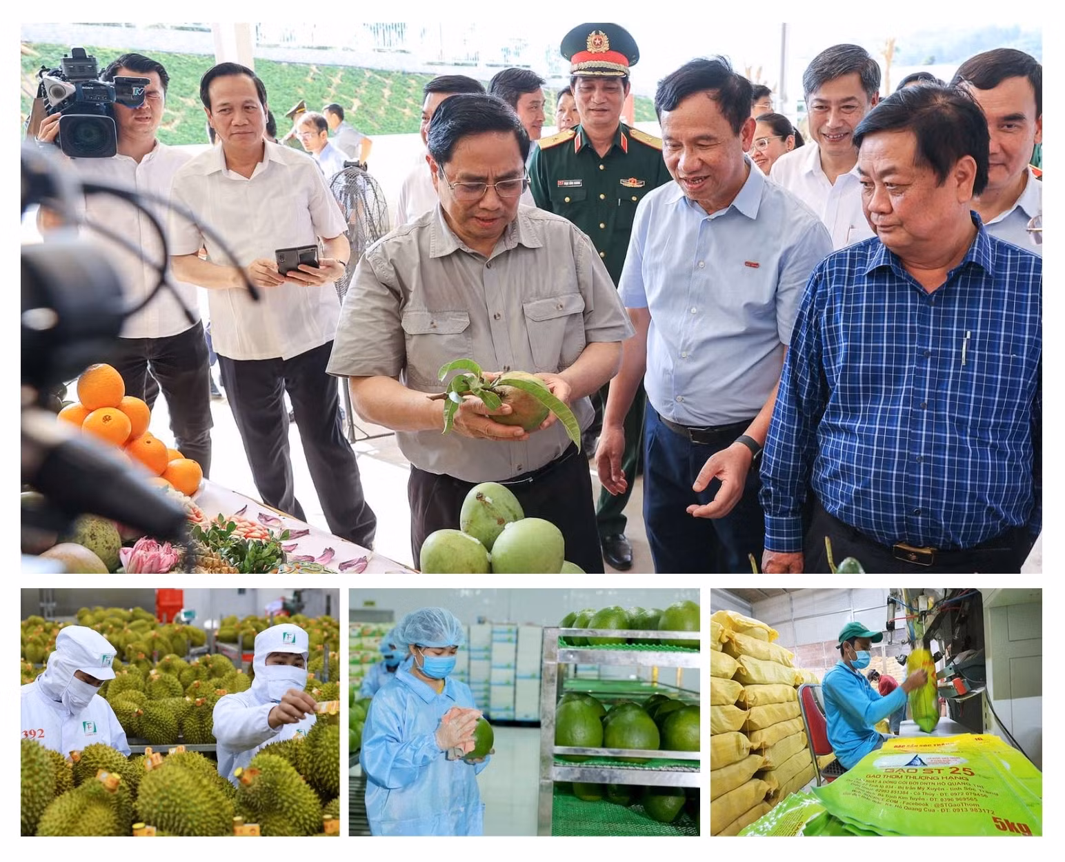 Tổng kim ngạch xuất nhập khẩu năm 2023 vẫn ước đạt 683 tỷ USD, xuất siêu khoảng 26 tỷ USD, trong đó xuất khẩu nông sản, nhất là các mặt hàng rau quả và gạo lập đỉnh mới với nhiều con số kỷ lục.