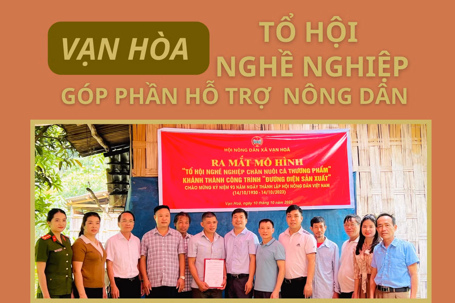 Vạn Hòa: Tổ hội nghề nghiệp góp phần hỗ trợ nông dân